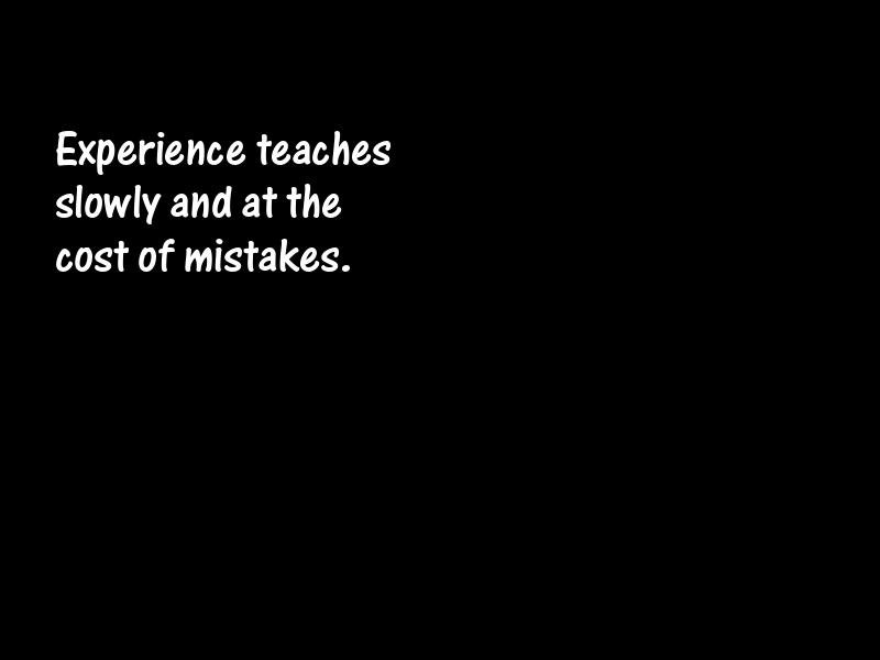 Experience Motivational Quotes