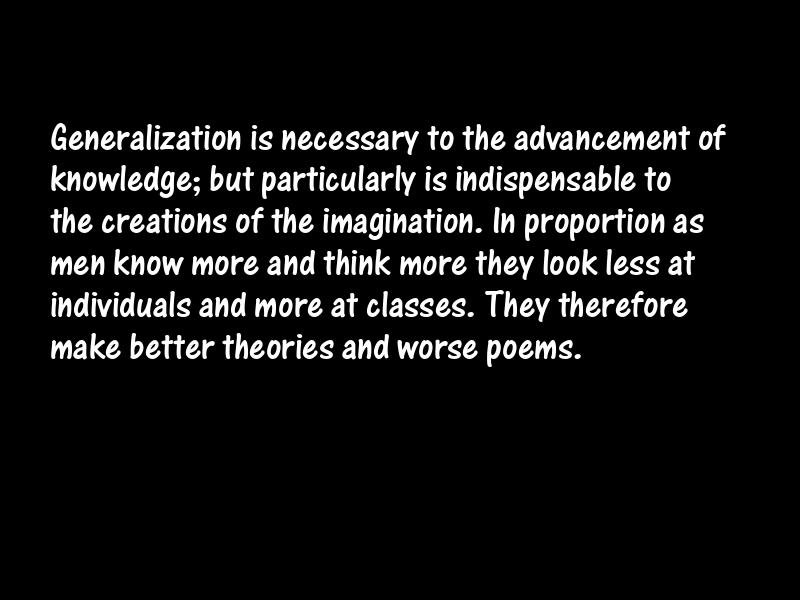 Generalizations Motivational Quotes