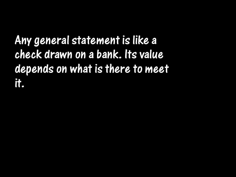 Generalizations Motivational Quotes