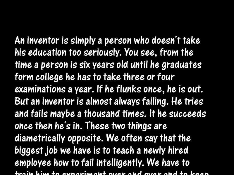 Invention and inventor Motivational Quotes