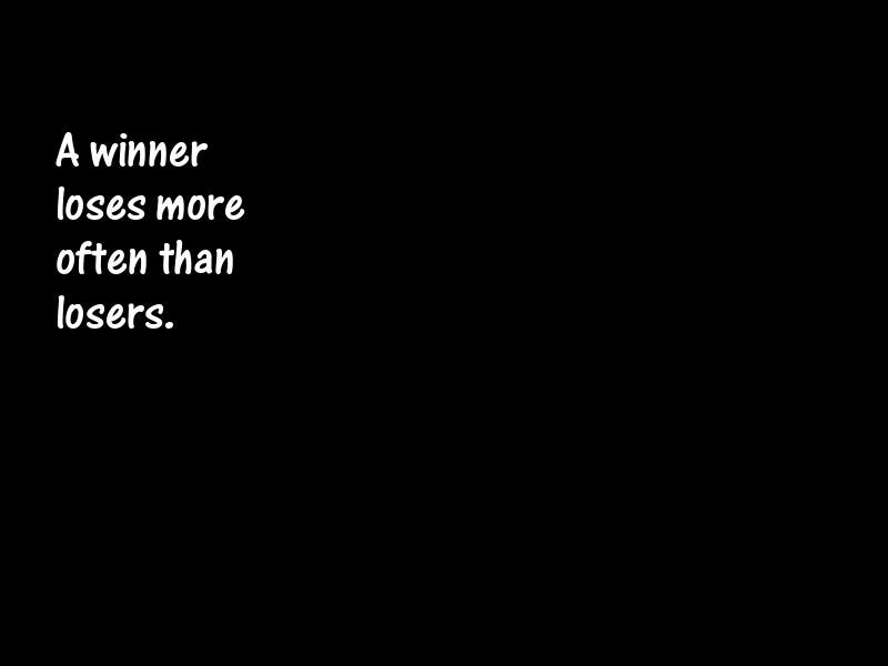 Winners and winning Motivational Quotes
