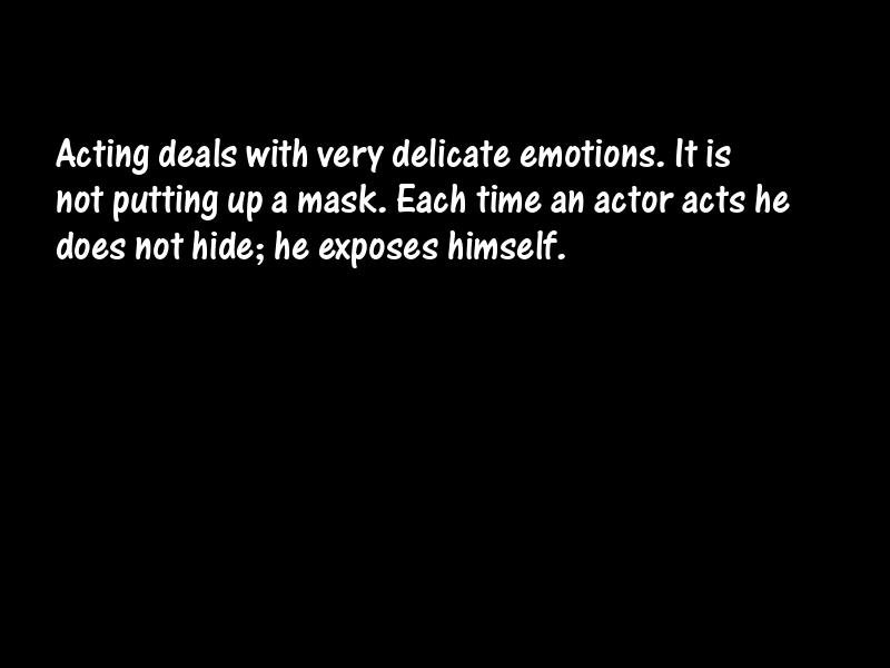 Acting and actors Motivational Quotes