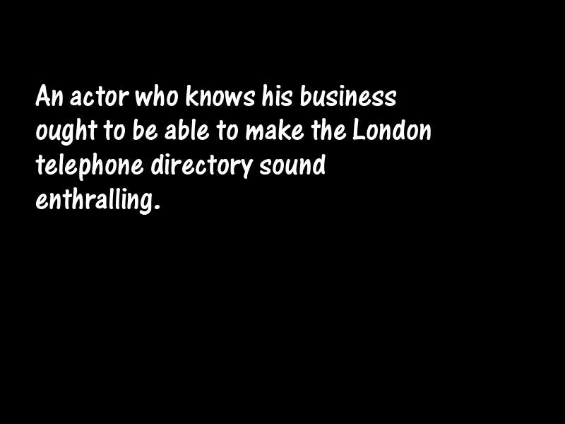 Acting and actors Motivational Quotes