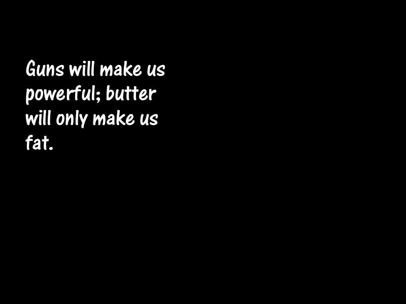 Arms race Motivational Quotes