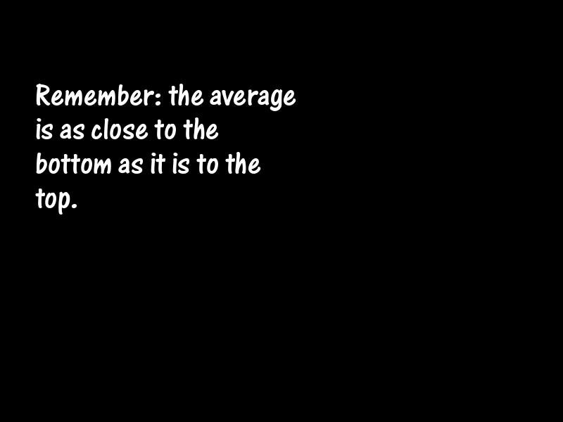 Averages Motivational Quotes