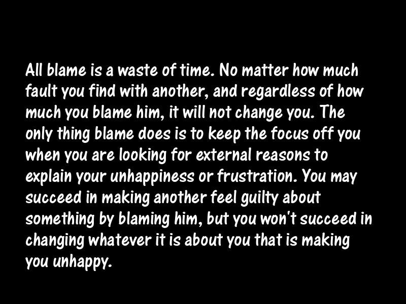 Blame Motivational Quotes