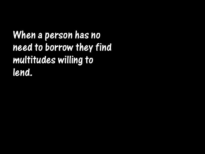 Borrowing Motivational Quotes