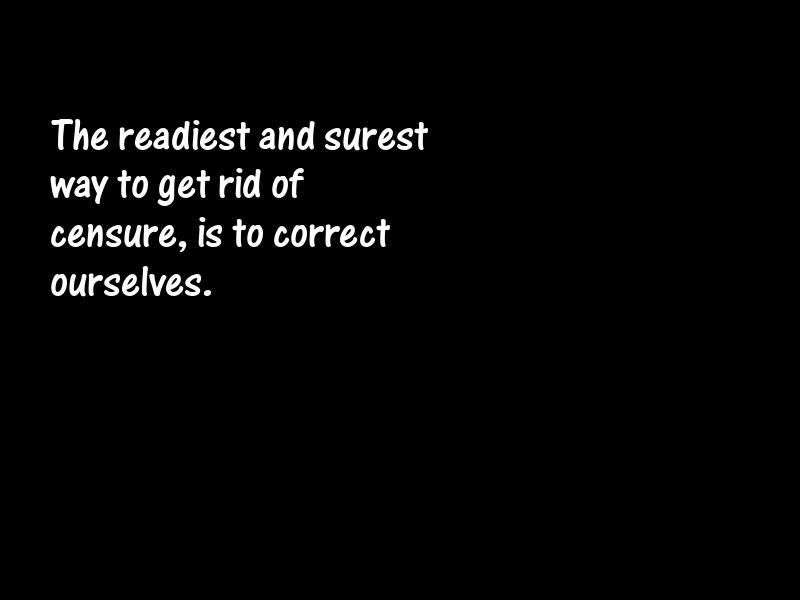 Censure Motivational Quotes