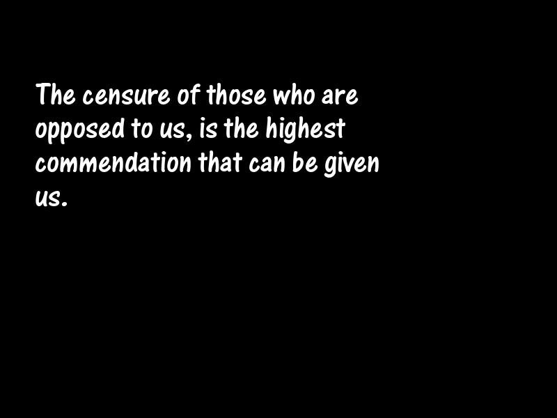 Censure Motivational Quotes