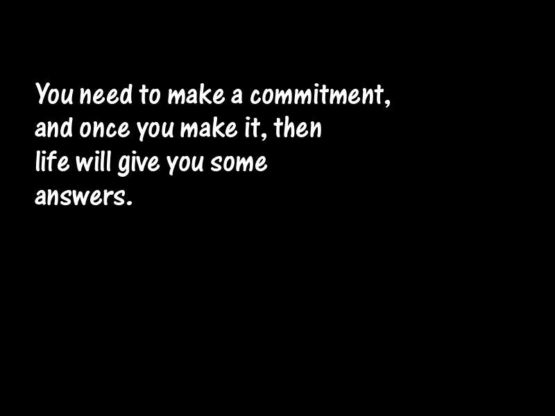 Commitment Motivational Quotes