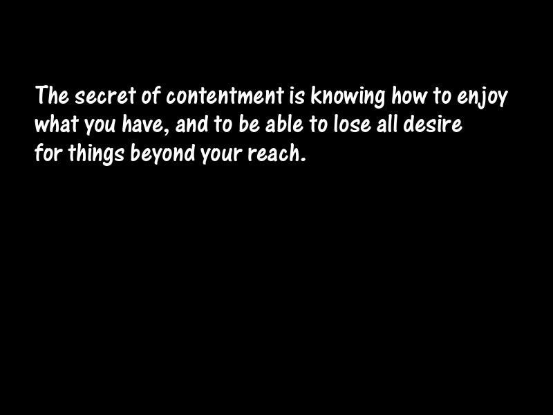 Contentment Motivational Quotes