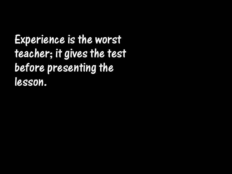 Experience Motivational Quotes