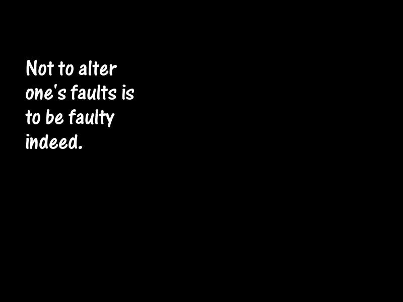 Faults Motivational Quotes
