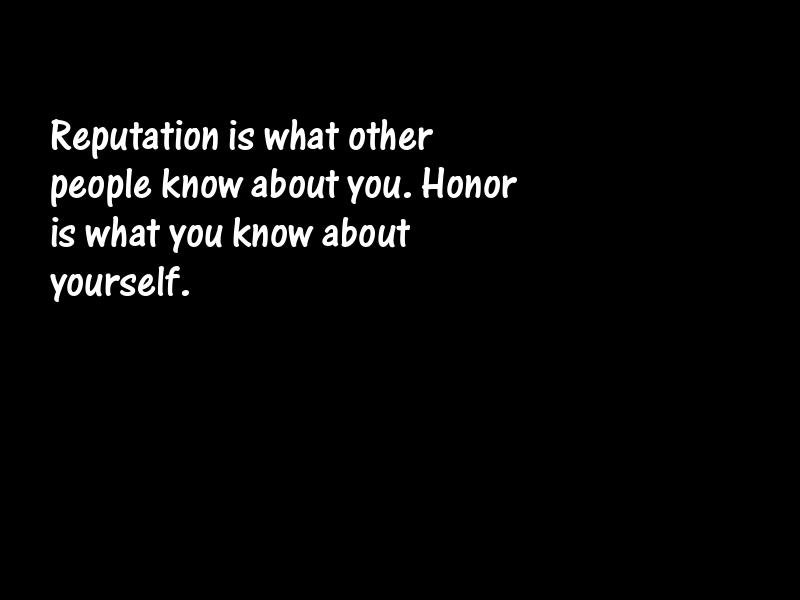 Honor Motivational Quotes