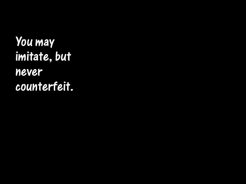 Imitation Motivational Quotes