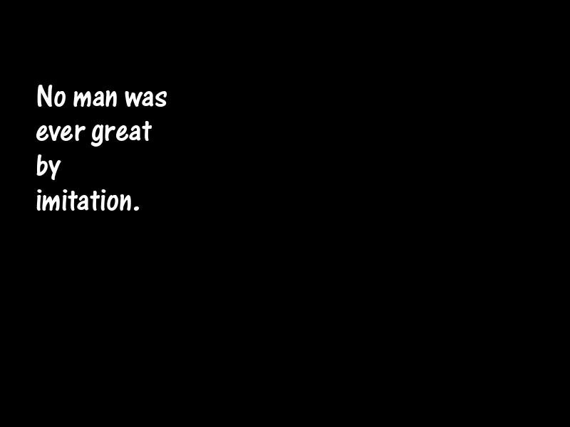 Imitation Motivational Quotes