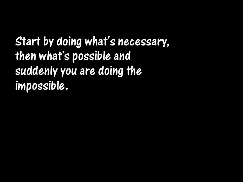 Impossibility Motivational Quotes