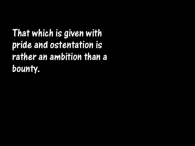 Ostentation Motivational Quotes