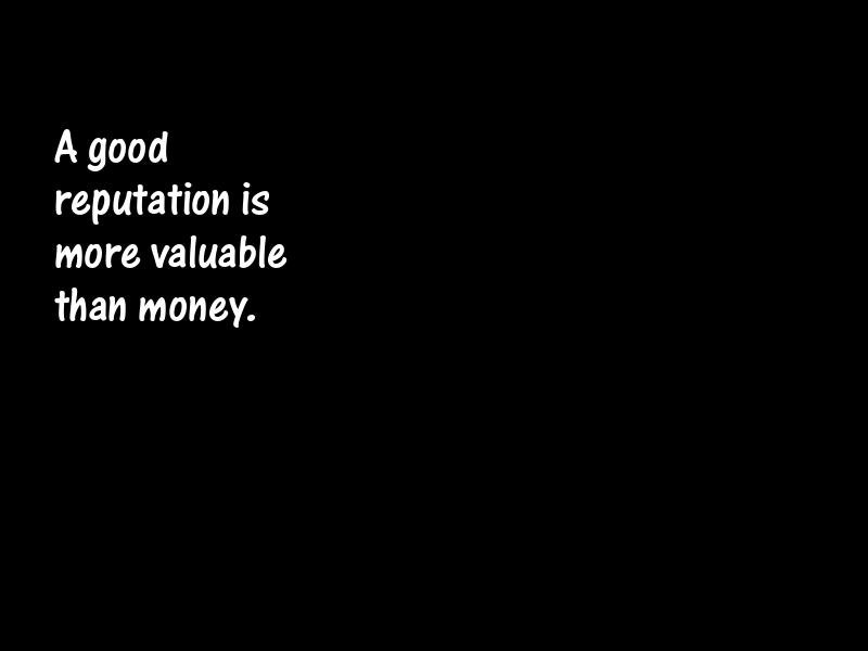 Reputation Motivational Quotes