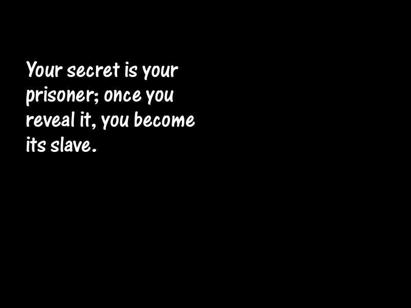 Secrets Motivational Quotes