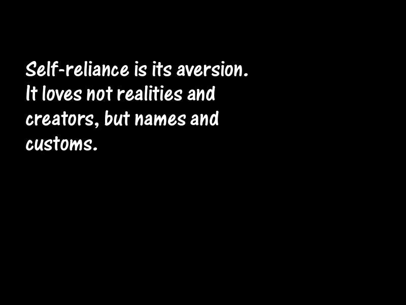 Self-reliance Motivational Quotes