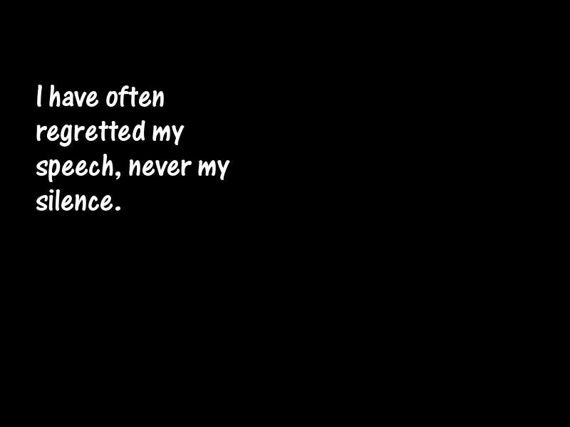 Silence Motivational Quotes