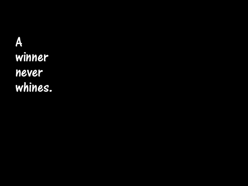 Winners and winning Motivational Quotes