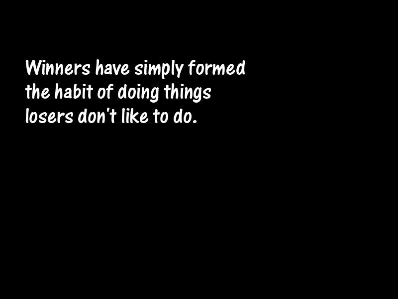 Winners and winning Motivational Quotes